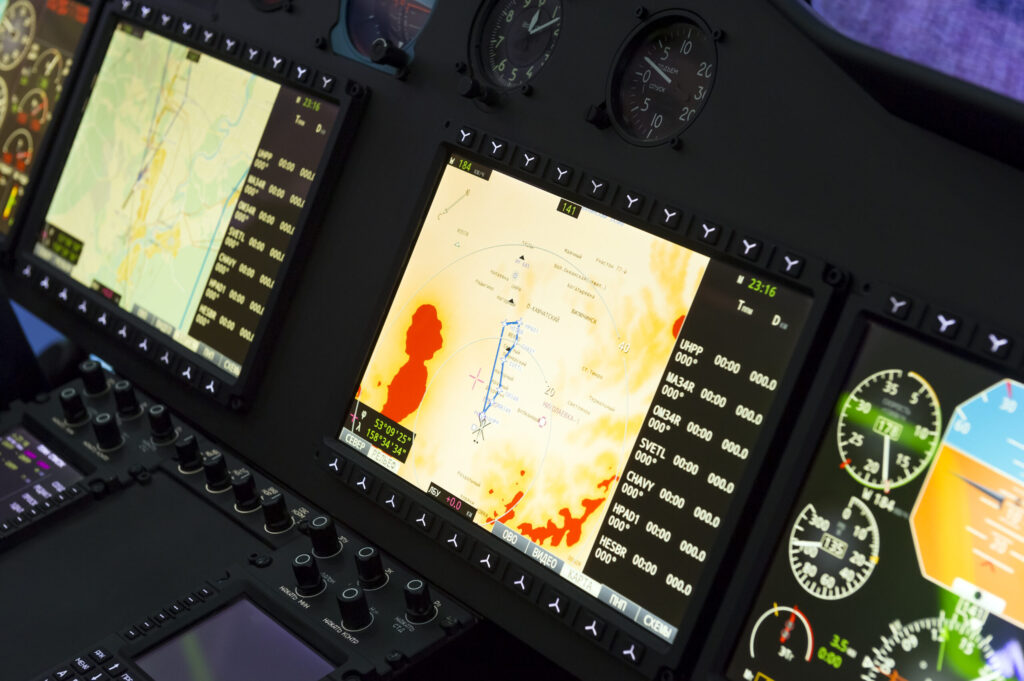 helicopter cockpit control panel